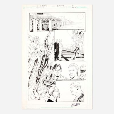 Lot 133 - Chris Batista and David Meikis, Aquaman #23 Story Page 5 Original Art (DC Comics, 2004) | Landry Pop Auctions