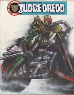 Carlos Ezquerra - complete judge dredd 1 painted cover by carlos ezquerra (1992) issue 1 page 1