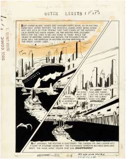 OUTER LIMITS #1 COMPLETE COMIC BOOK ORIGINAL ART BY JACK SPARLING. | Hake’s