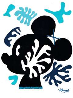 Mickey Mouse After Henri Matisse’s Cut-Outs Mickey et La Mer - Original Mixed Media Artwork - ia Llamozas - Art original | Catawiki