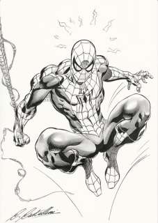 Spiderman - Original Signed Illustration by Claudio Castellini - EO | Catawiki