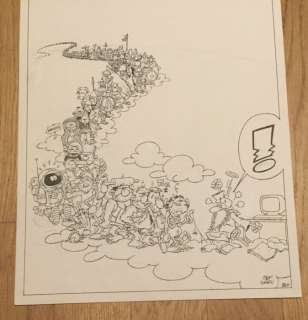 Stuf  - Planche originale pour la gag 88c - Passe-moi l’ciel (2000) | Catawiki