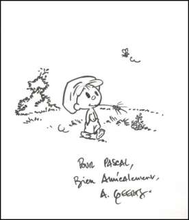 Geerts. Dessin dédicacé Jojo | BDEnchères