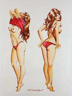  - Enrique Badia Romero - illustraz. origin. "Pin-up Lato A e B" - Page volante 