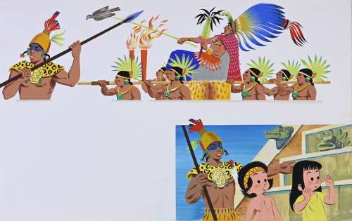 Craenhals, François... | CRAENHALS, François (1926-2004) Illustration pour Hopi... | Coutau Bégarie