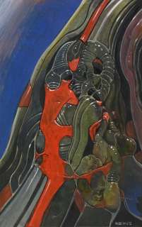 Moebius (Jean Giraud,... | MOEBIUS (Jean Giraud, 1938-2012) Composition abstraite. Gouache... | Coutau Bégarie