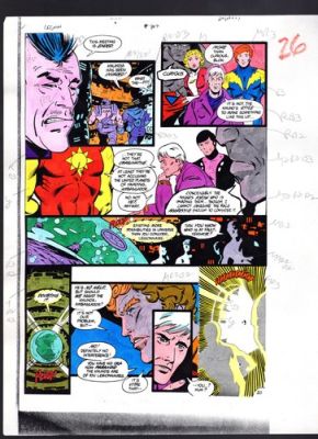 Color Guide art LEGION OF SUPER-HEROES #307 page #20 Gafford colors/Giffen art | eBay US (Buy It Now)