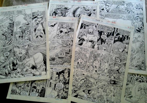 Star Slayer Black Flame 27 April 1985, 11 Pages of Tom Sutton Original Comic Art | eBay US