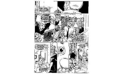 PLESSIX Michel Â«Julien BoivertÂ». Encre de Chine noire pour la planche | Tessier Sarrou