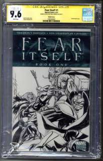 Neal Adams | Fear Itself blank with Thor VS Odin drawing by Neal CGC 9.6 | Neal Adams