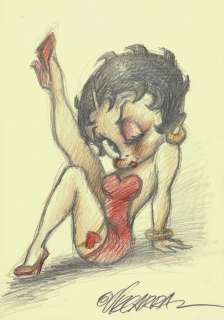 Betty Boop - Original Preliminary Sketch - Vizcarra - Art original | Catawiki