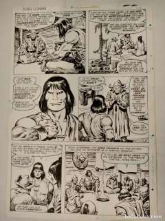 PAGINA ORIGINAL (COMIC ART) KING CONAN 8 (ROY THOMAS / JOHN BUSCEMA)