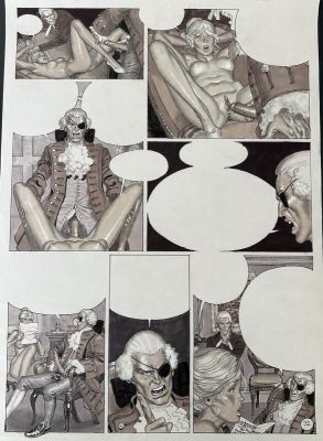Carlos Villagrán | Les Malheurs de Janice page 32 planche Originale Érotique 1997 | 2DGalleries
