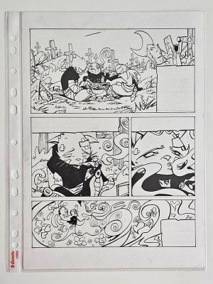 Ottami, Régis Hautière (Scénariste) | Planche Encrée du Manga Dofus Monster 5 "Nomekop le Crapoteur" chez Ankama Editions (Page 126) | 2DGalleries