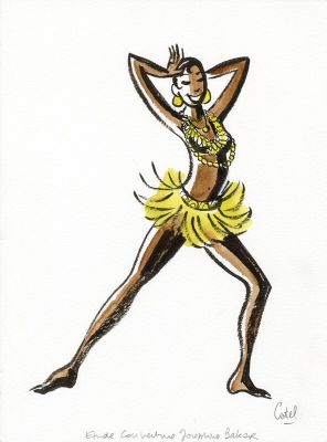 Catel | Dessin original publié dans Joséphine Baker | 2DGalleries