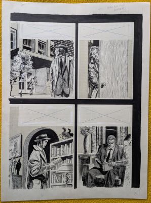 Bernie Krigstein (Crayonné), Reed Crandall (Encrage) | Bernie Krigstein - Krigstein / Crandall. Crime Illustrated (EC) #1 (November 1955) | 2DGalleries