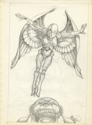 Jean-Michel Nicollet | Mekanopolis - dessin original préparatoire | 2DGalleries