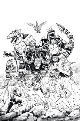 Gavin Smith | Gavin Smith - Mighty Morphin Power Rangers: Zord Quest #1 Cover | Modern Mythology Comic Art