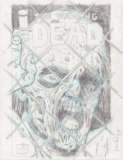 The Walking Dead #1 - original prelim variant cover - Magicien du monde Comic Con Pittsburgh - (2015) | Catawiki