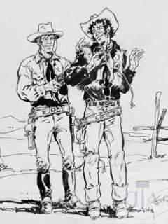 Fenzo/Saloon. Dessin origiginal XL realise pour la page de… | Dagoty