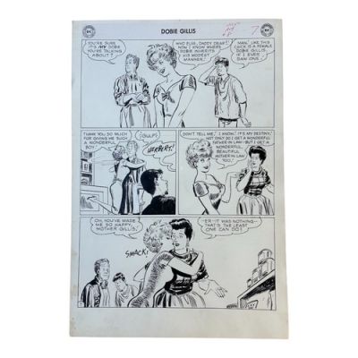 ORIGINAL 1961 DOBIE GILLIS COMIC ART BOARD DC SYNDICATE SILVER AGE | eBay US (Buy It Now)