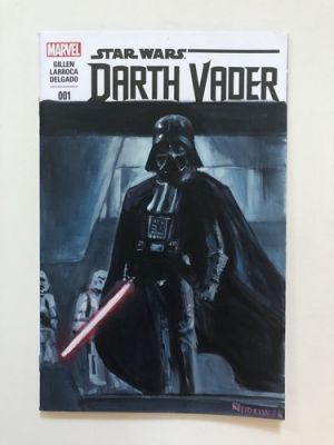 sketch cover original art, Darth Vader by Dan Neidlinger | eBay US (Buy It Now)