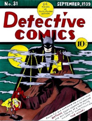 DETECTIVE COMICS # 31 COVER RECREATION ORIGINAL COMIC COLOR ART ON CARD STOCK | eBay US (Buy It Now)