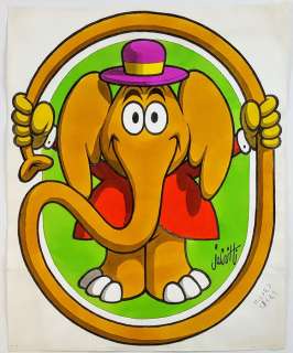 Benito Jacovitti - Illustr. Origin. "Elefantino" - Page volante | Catawiki