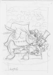 Bozzetto originale Marco Gervasio Uncle Scrooge | Venere Comic Art