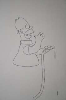 The Simpsons -  - Original Animation Production Drawing - - Matt Groening - (1989/1999) | Catawiki