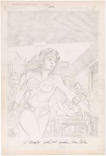 WONDER WOMAN #288 UNUSED TITLE SPLASH PAGE ORIGINAL ART BY GENE COLAN. | Hake’s