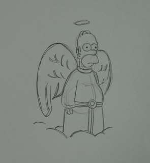 simpsons - Matt Groening - The Simpsons - Dibujo original - dessin original | Catawiki