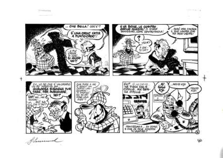 Cattivik #146 - Giorgio Sommacal - original page - Page volante | Catawiki