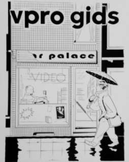 Jan Van Der Veken - Couverture – VPRO Gids Magasine- Â Â» La derniére Vidéotheque Â Â»