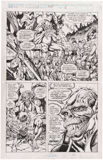 CONAN THE BARBARIAN #245 ORIGINAL ART PAGE BY GARY HARTLE. | Hake’s