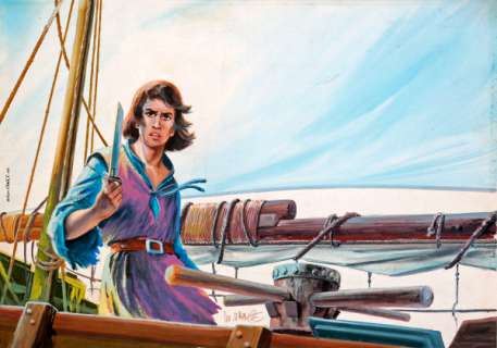 Vance | Illustration Ã  la gouache sur carton pour la nouv… | Banque Dessinée