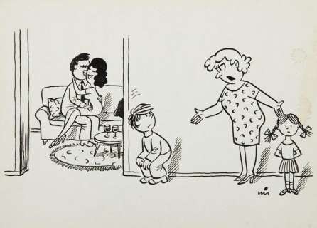 Gwidon Miklaszewski (1912 - 1999) | Gwidon Miklaszewski | "Mówiłam, żebyś na młodszą siostrę uważał a nie na straszą!", lata 80. XX w. | Desa Unicum