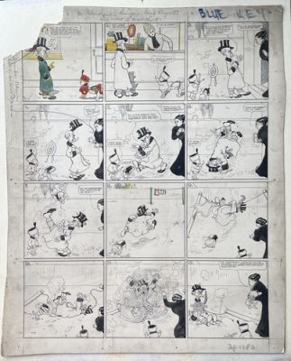 1910 James Swinnerton -ORIGINAL SUNDAY COMIC ART- Little Willie/Violet the Dog | eBay US