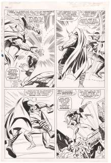 THOR #142 COMIC BOOK PAGE ORIGINAL ART BY JACK KIRBY (VS. SUPER-SKRULL). | Hake’s