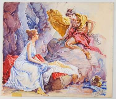 Mario Uggeri - Illustrazione Originale "Apollo" - Page volante | Catawiki