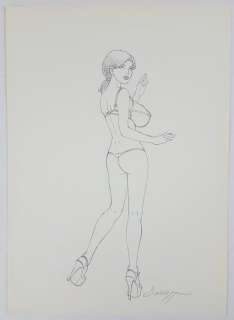 Roberto Baldazzini - Illustrazione Originale "Tettine" - Page volante | Catawiki