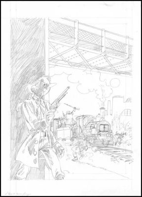 Lot 334 - Tranchand. Projet de couverture original | BDEnchères