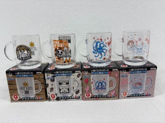 Tazza in vetro premio G Ichiban Kuji New Era pezzo unico set 4 pezzi mai... | eBay Europe (Buy It Now)