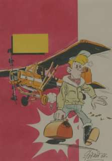 GODARD Martin Milan Encre de Chine et de couleur pour la couverture du