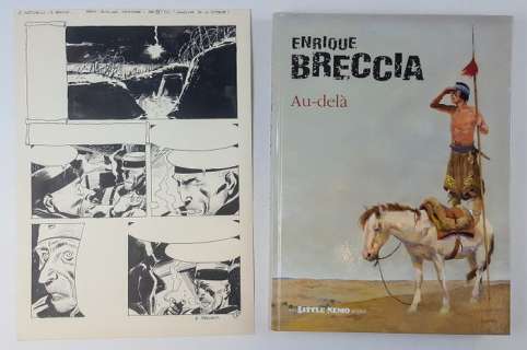 Enrique Breccia - Tavola d’Apertura "Anonimas Criaturas" + Vol. "Au DelÃ " - Page volante - EO | Catawiki