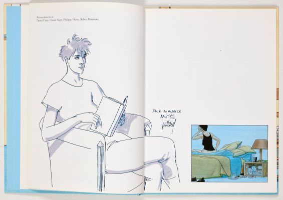 Juillard - Dédicace... | Juillard - Dédicace : Le cahier bleu. Edition originale... | Tessier Sarrou