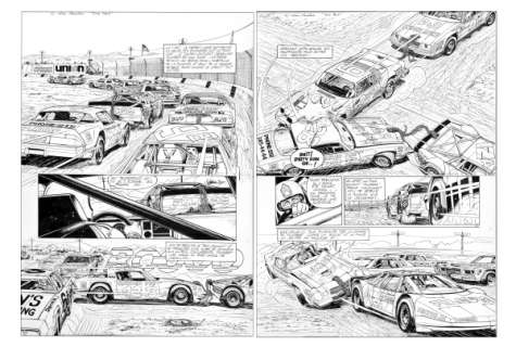 Denayer | Alain Chevallier, ensemble de deux planches n°13 … | Banque Dessinée