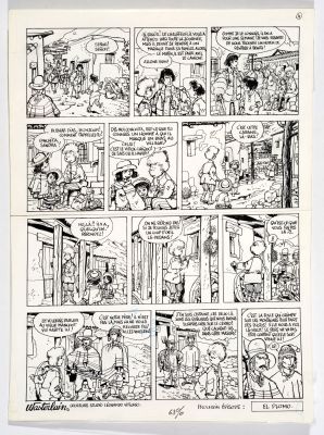 Wasterlain Jeannette... | Lot 5 - Wasterlain Jeannette Pointu - Planche n°4 Encre de... | Tessier Sarrou