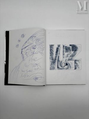 Druillet. | Lot 101 : Vuzz, intégrale Glénat 2016 ornée d’un dessin-dédicace au stylo.… | Millon