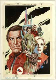 166: Boyette Space 1999 #7 cover original comic art | Russ Cochran